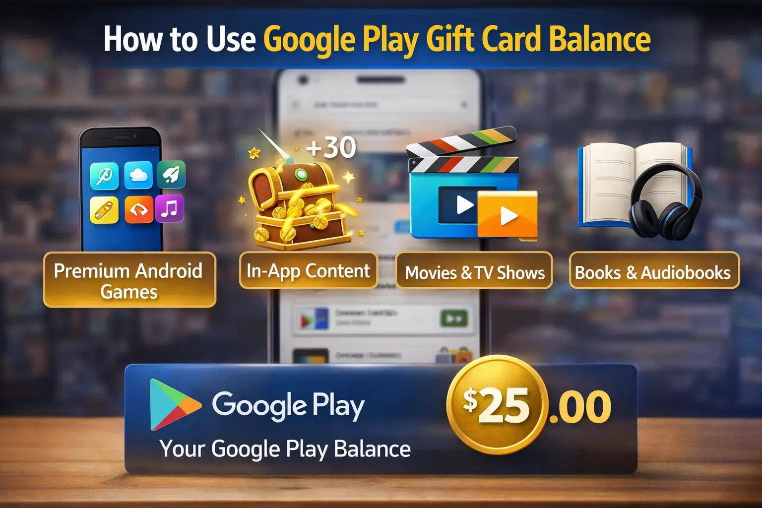 How to use Google Play Gift Card balance