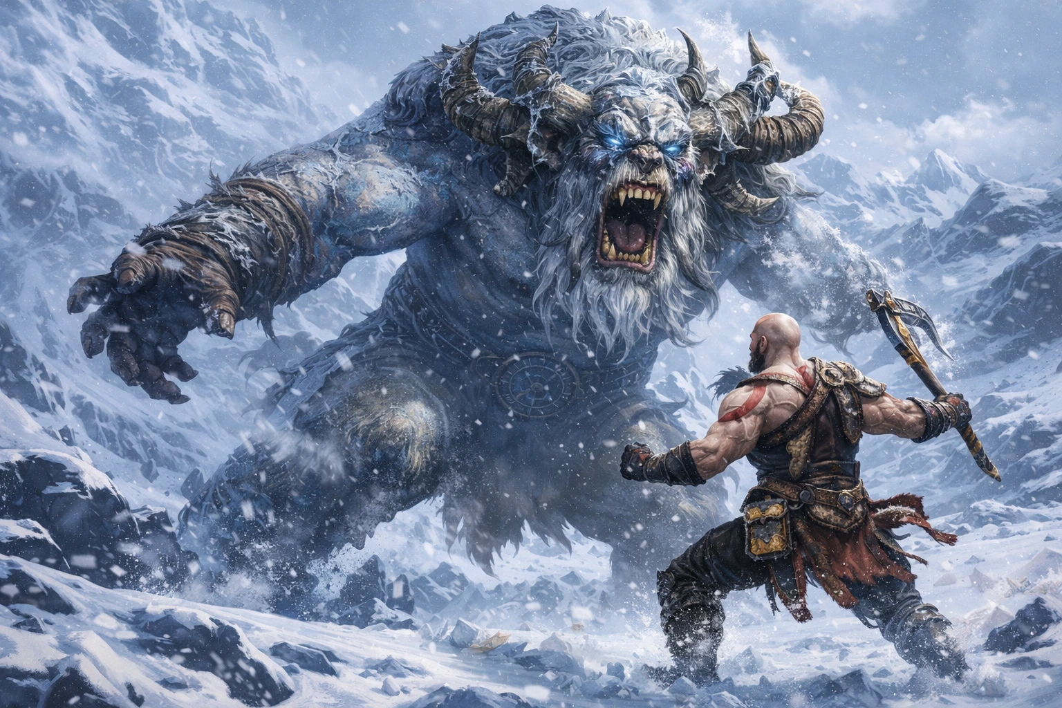 God of War Ragnarök PS5 gameplay scene