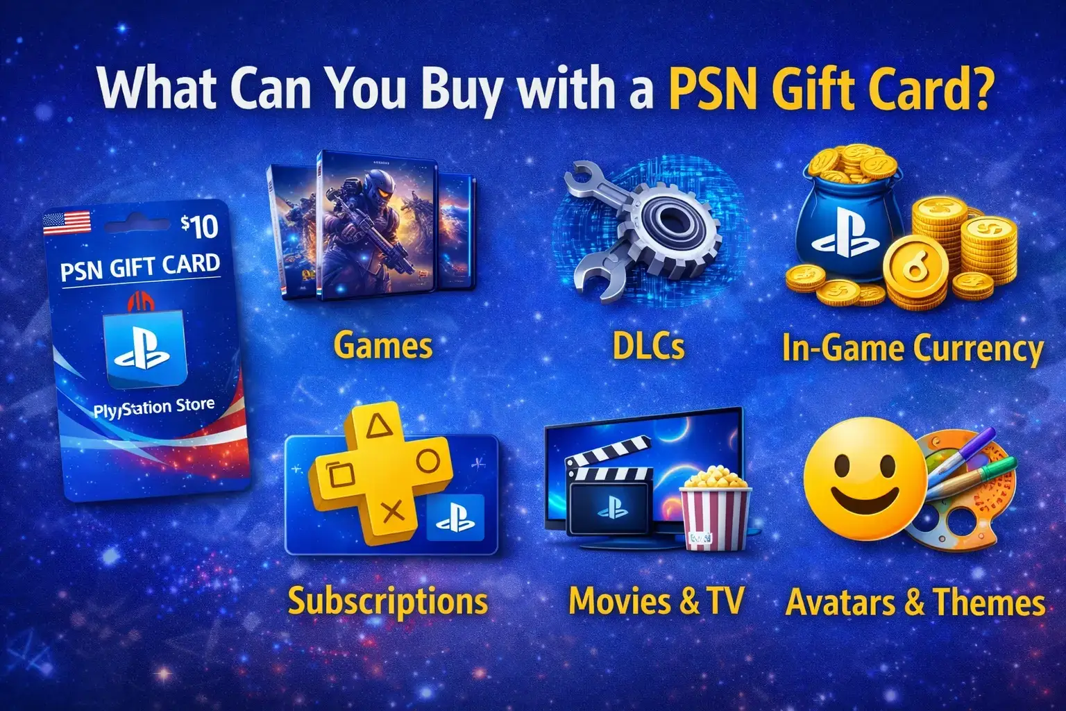 Uses of PSN (PlayStation Network) Gift Card USA