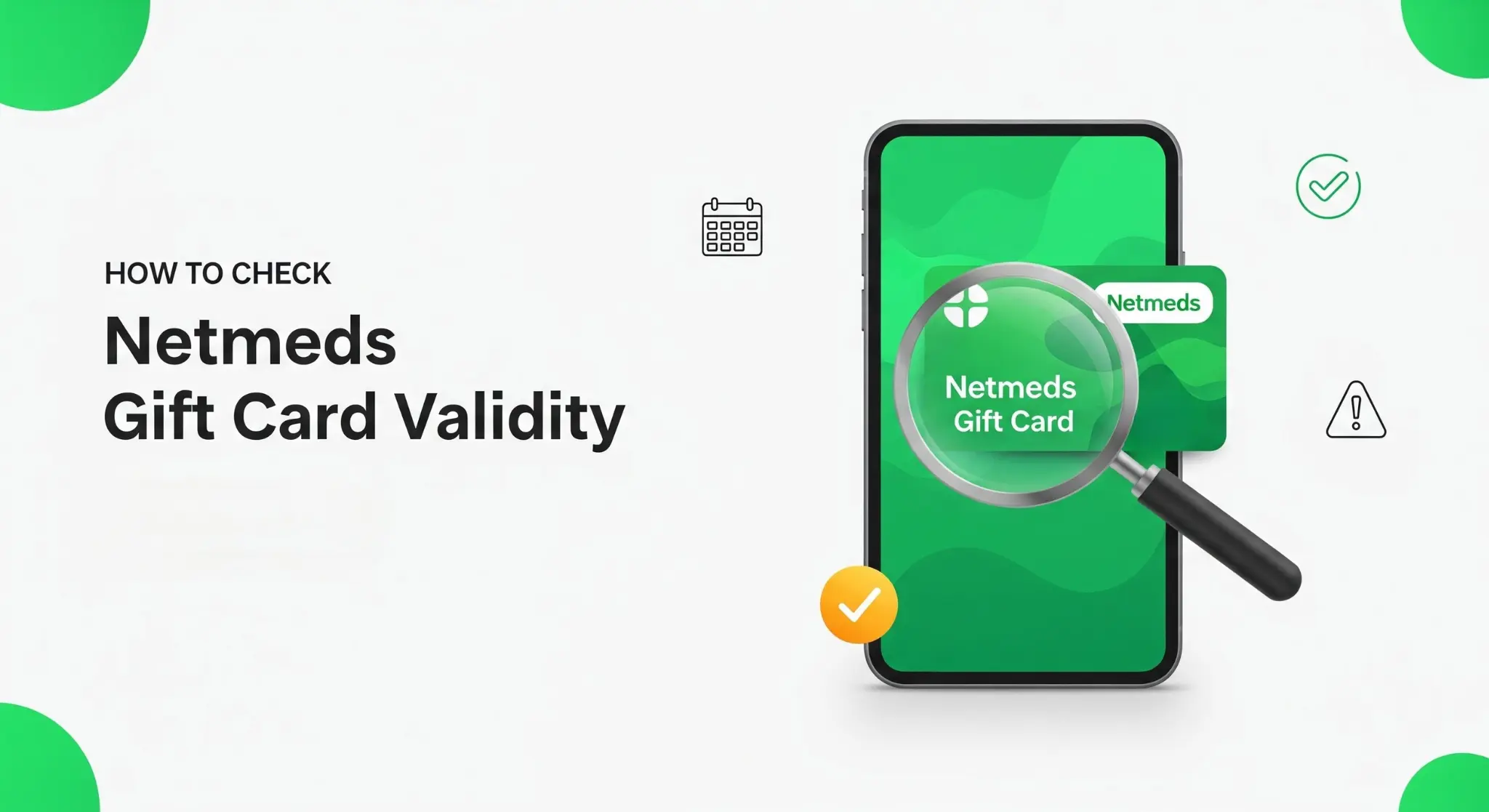 How to check Netmeds Gift Card Validity