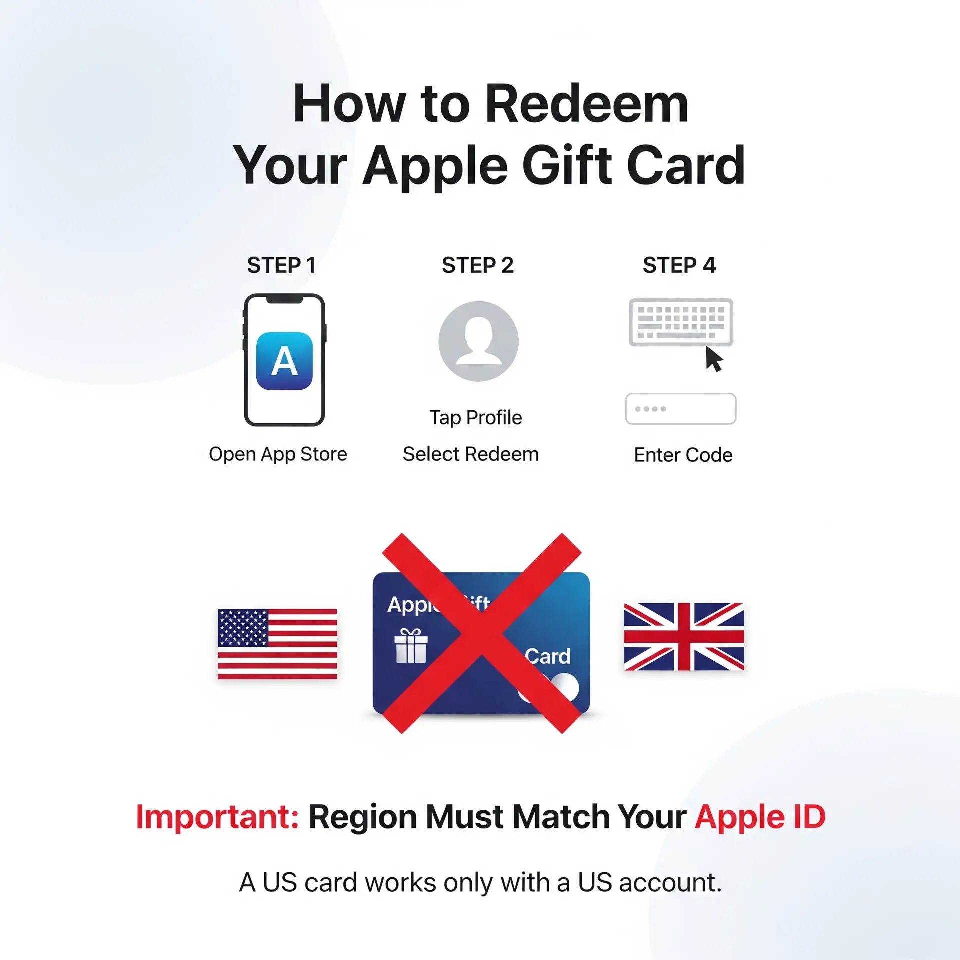 Redeeming Apple Gift Card