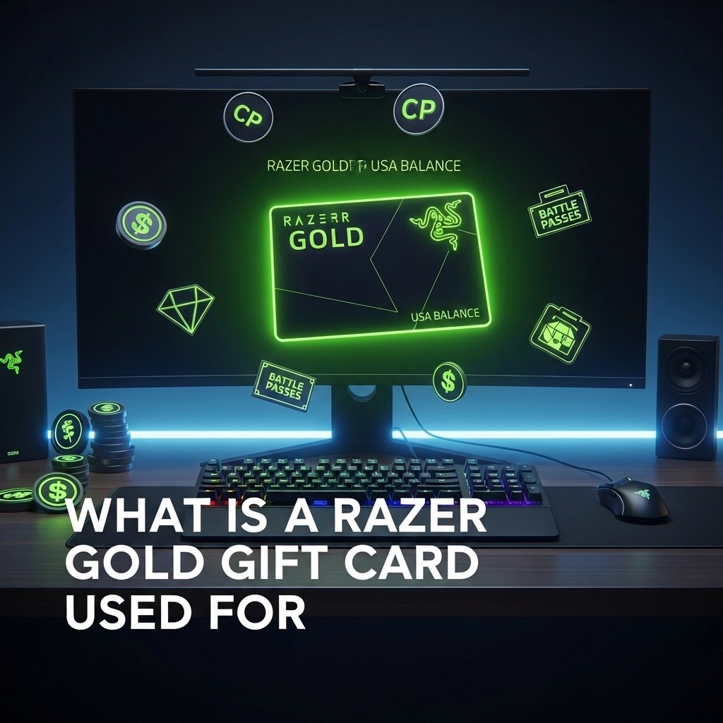 Razer Gold Gift Card USA – used for in-game currency, battle passes, and premium game upgrades”
